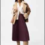 FALDA PLISADA KYOTO GRANATE