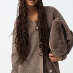 CARDIGAN PUNTO MARRON MIX&MATCH C