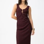 VESTIDO ELASTICO BURDEOS BALTOY