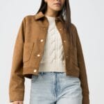 CHAQUETA ESTILO CAZADORA ANTELINA CAMEL