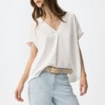 BLUSA BLANCA CUELLO V MAXINE