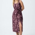 VESTIDO TIRANTES MIDI TONOS MORADOS GUIGAS