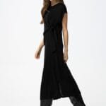 VESTIDO NEGRO LARGO MIDI