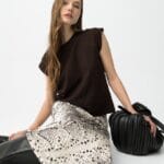 FALDA EVASE SATEN PRINT SERPIENTE KANSAS