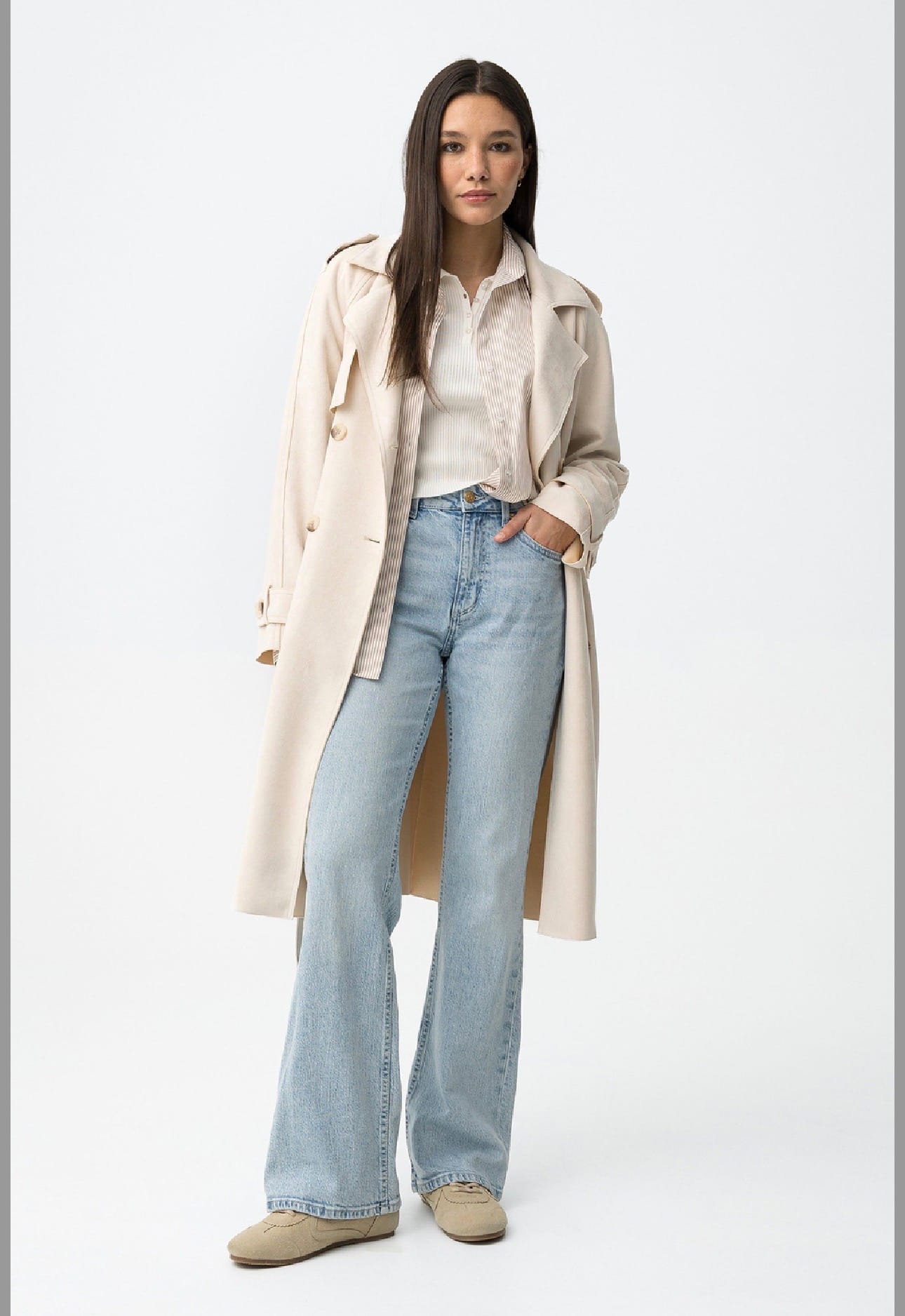 Screenshot GABARDINA ANTELINA BEIGE SUEZ - Imagen 1