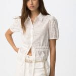 BLUSA BLANCA ALGODON CALADA AJUSTABLE