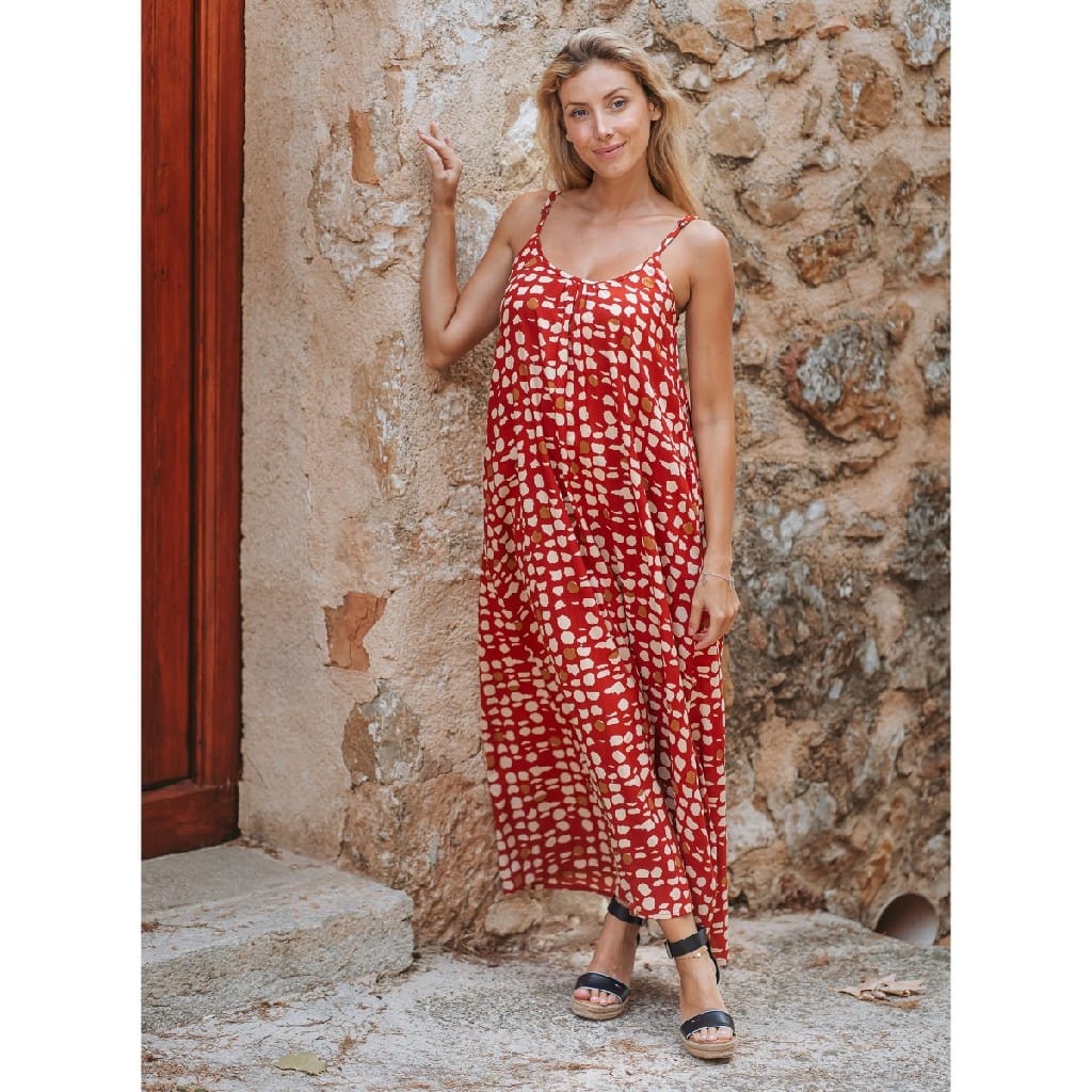 IMG1_ECOM VESTIDO TIRANTES ROJO ISLA BONITA - Imagen 1