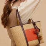 BOLSO HOMBRO POMPONES VILANOVA